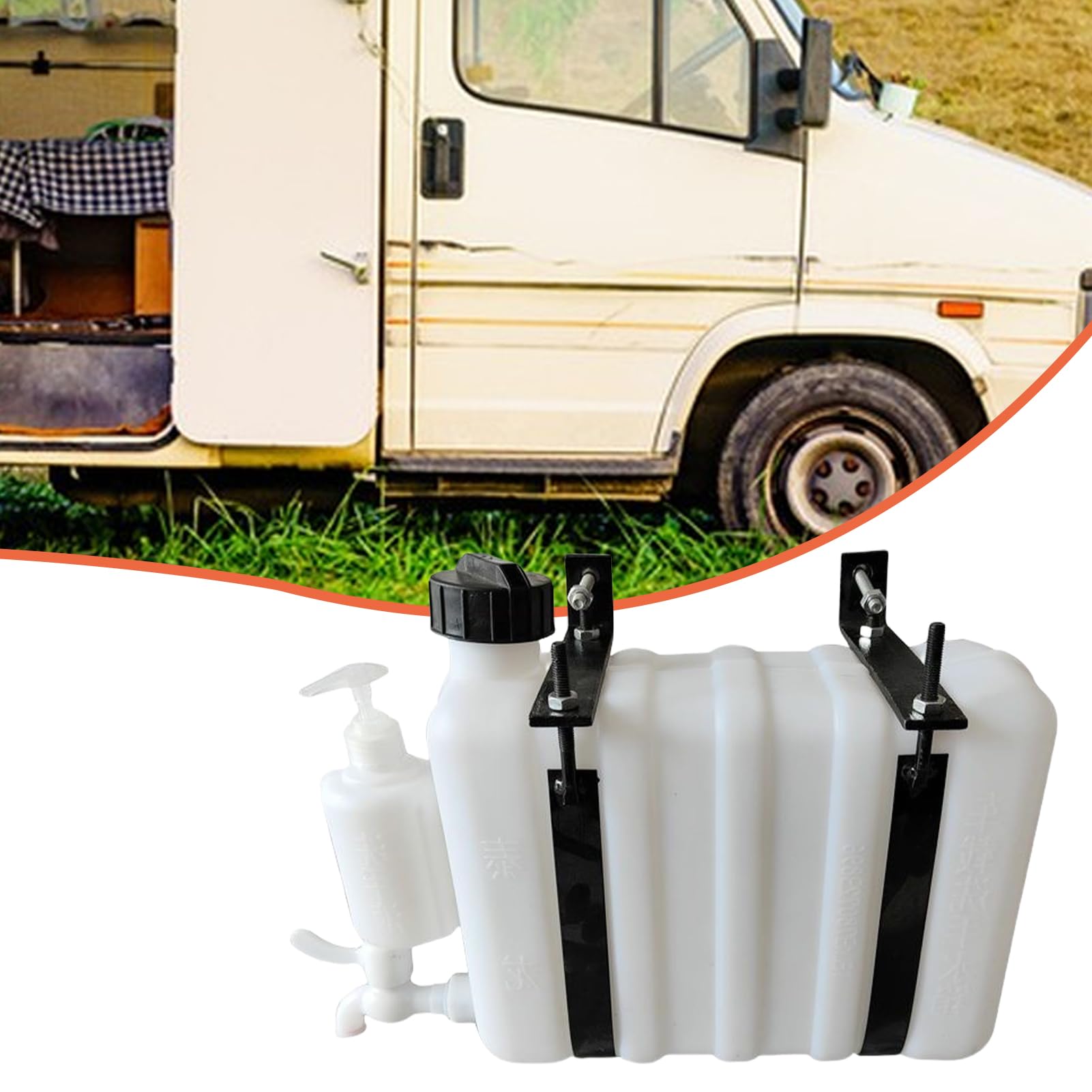 Frischwassertank Frischwassertank – 9 l Wasserspeicherung mit Wasserhahn | Wasserbox, tragbarer Wassertank | RV Tank Frischwasser, Behälter