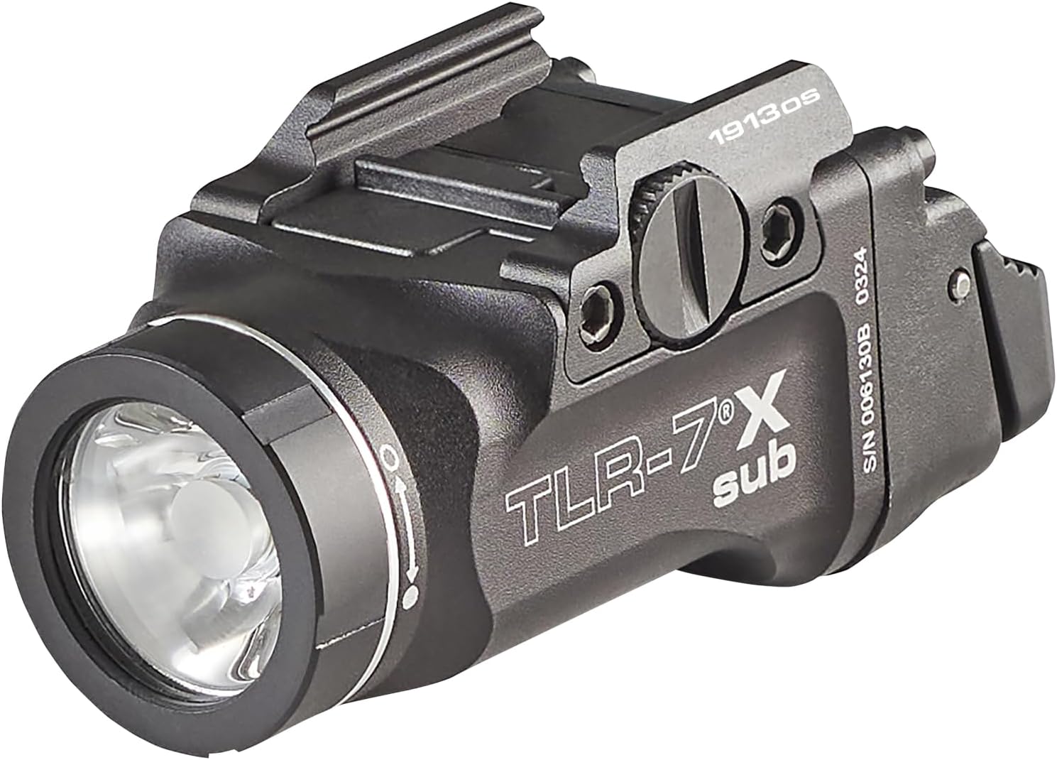 69404 TLR-7 X sub 500-Lumen Tactical Weapon Light Designed Exclusively and Solely for Railed Springfield Armory Hellcat Subcompact Handguns, Includes Mounting Kit and Keys, Black