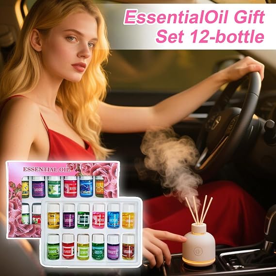 Oils for Diffuser | Water-Soluble Aromatherapy Humidifier Oil Set - Long-Lasting Water-Soluble Humidifier Scents Natural Air Freshener for Stress Sleep Meditate