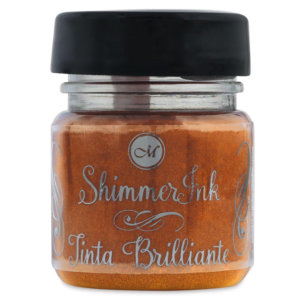 Manuscript encre brillante GLTTR or pailleté en flacon de 25ml pour calligraphie