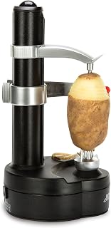 Starfrit Rotato Express Electric Peeler with 2 Spare Blades - Safe Hands-Free Peeling for Potatoes, Apples, Veggies
