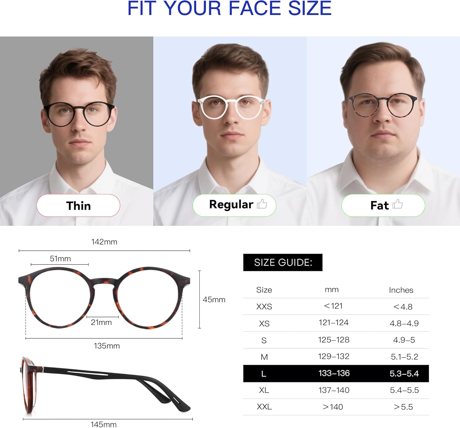 BLUEMOKY Reading Glasses for Men and Women: Blue Light Round Classic Eyeglasses - Computer Readers Glasses - Image 5