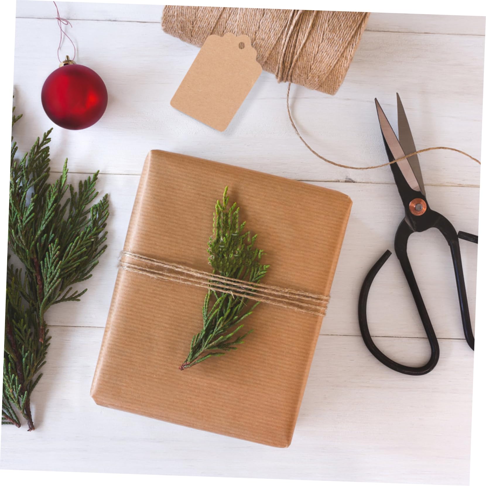 Happyyami 1000 Stück Beige Kraftpapier Anhänger Beidseitig Unbedruckt Vielseitig Einsetzbar zum Markieren und Dekorieren von Geschenkverpackungen oder Flohmarktartikel