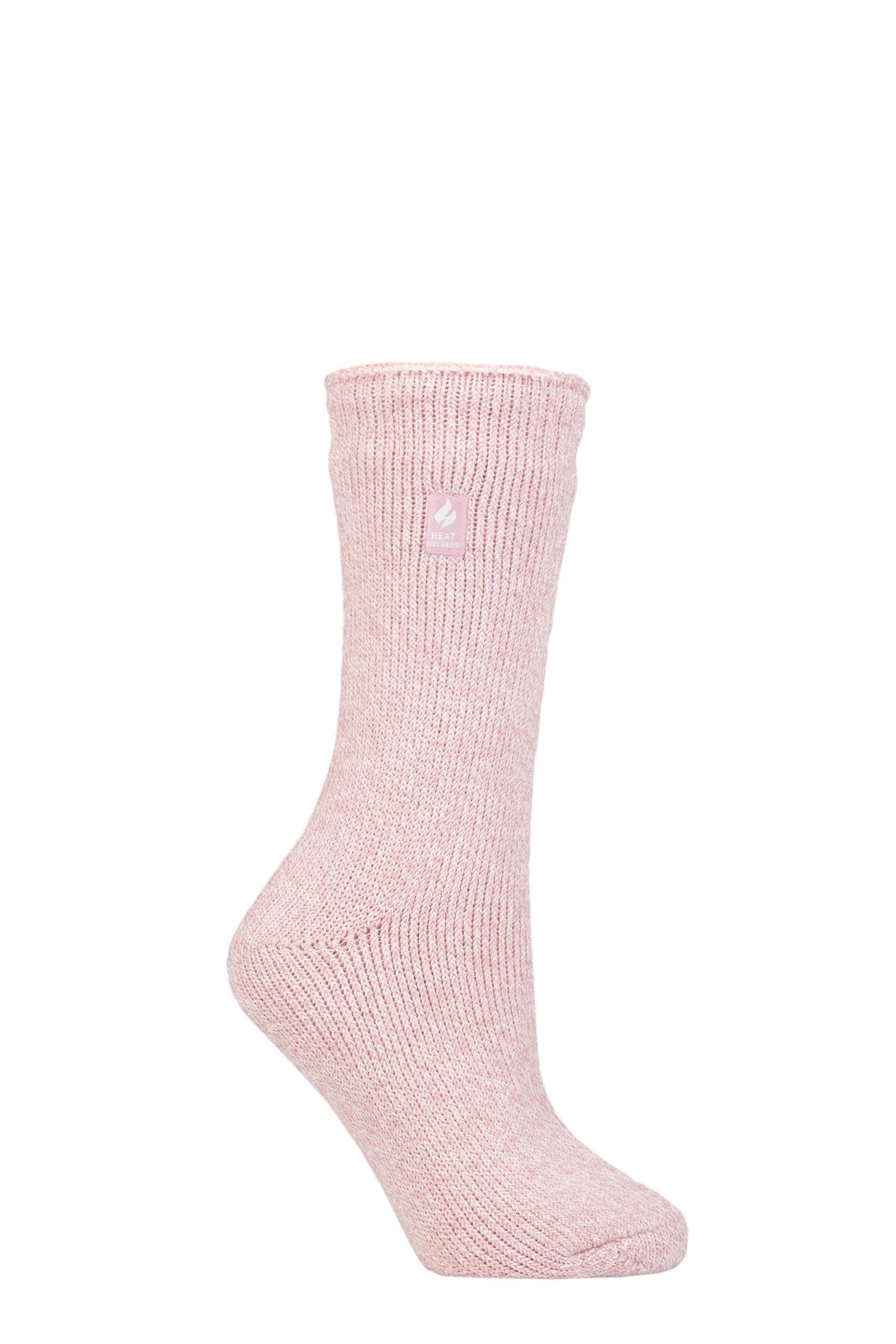 Heat Holders Women's Rose Blush Sockshop Thermal Socks - Warm Cosy Winter Colourful 2.3 Tog Plain Thermal Socks In A 1 Pair Pack Size 4-8 (4-8, )