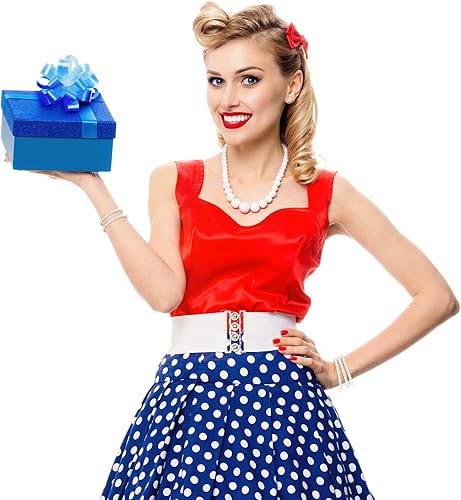 Miniatura 6 de Pulseras elásticas de perlas para mujer, bandas elásticas de perlas de imitación, pulseras apilables con cuentas blancas, ramillete