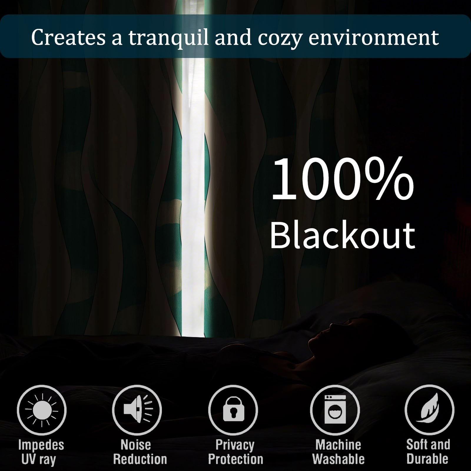 Blackout zasłony w stylu retro, pionowe linie, zasłony zaciemniające na przelotkach, żółto-zielona, miękkie zasłony poliestrowe, do salonu, sypialni, dla dzieci, chłopców i dziewczynek, zestaw 2 sztuk