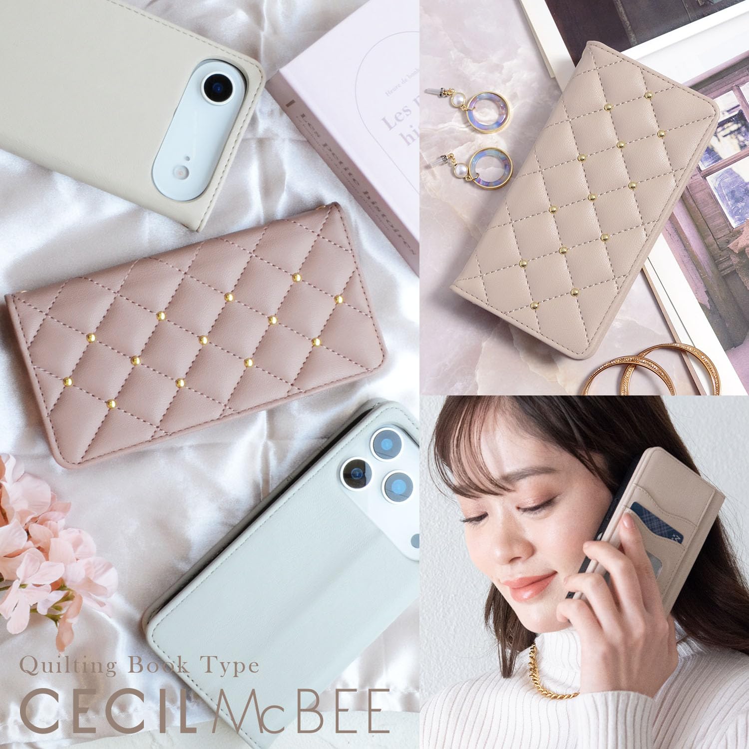Amazon.co.jp: 【 CECIL McBEE 正規品 】 iPhone 17 対応 ケース 手帳