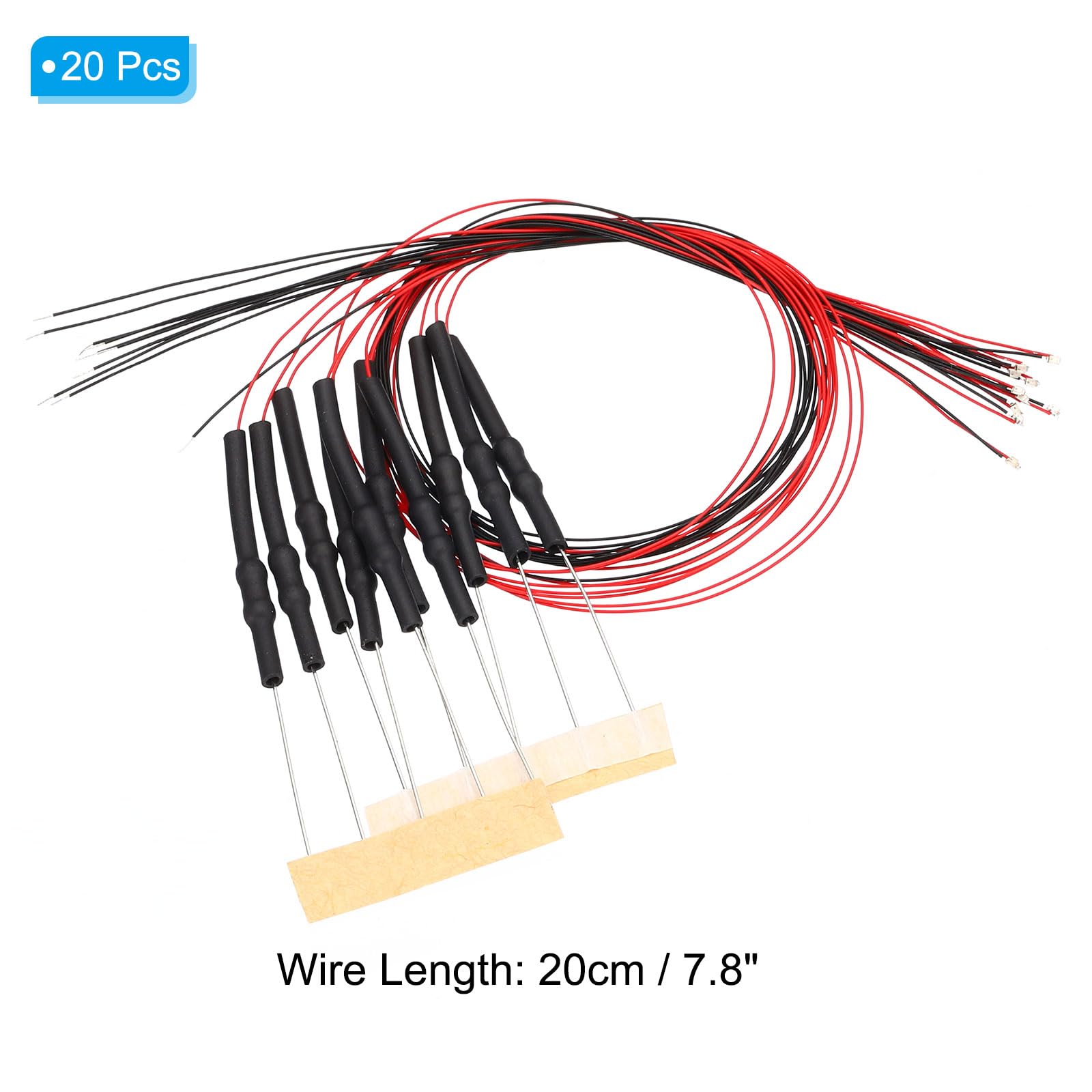 9v Battery Connector Micro Led Lights PATIKIL 0805 Pre-Wired Micro LED ...