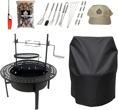 60cm Mega Fire Pit & Braai Grill