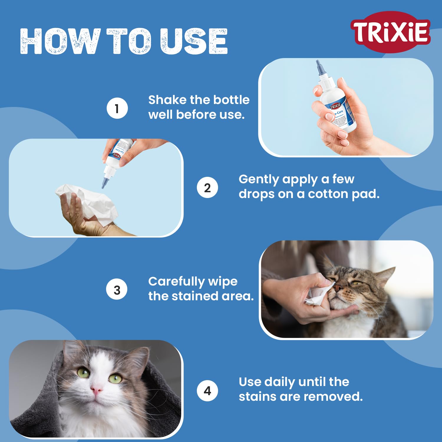 TRIXIE Tearstain Remover(Eye-Care)For Dogs 3