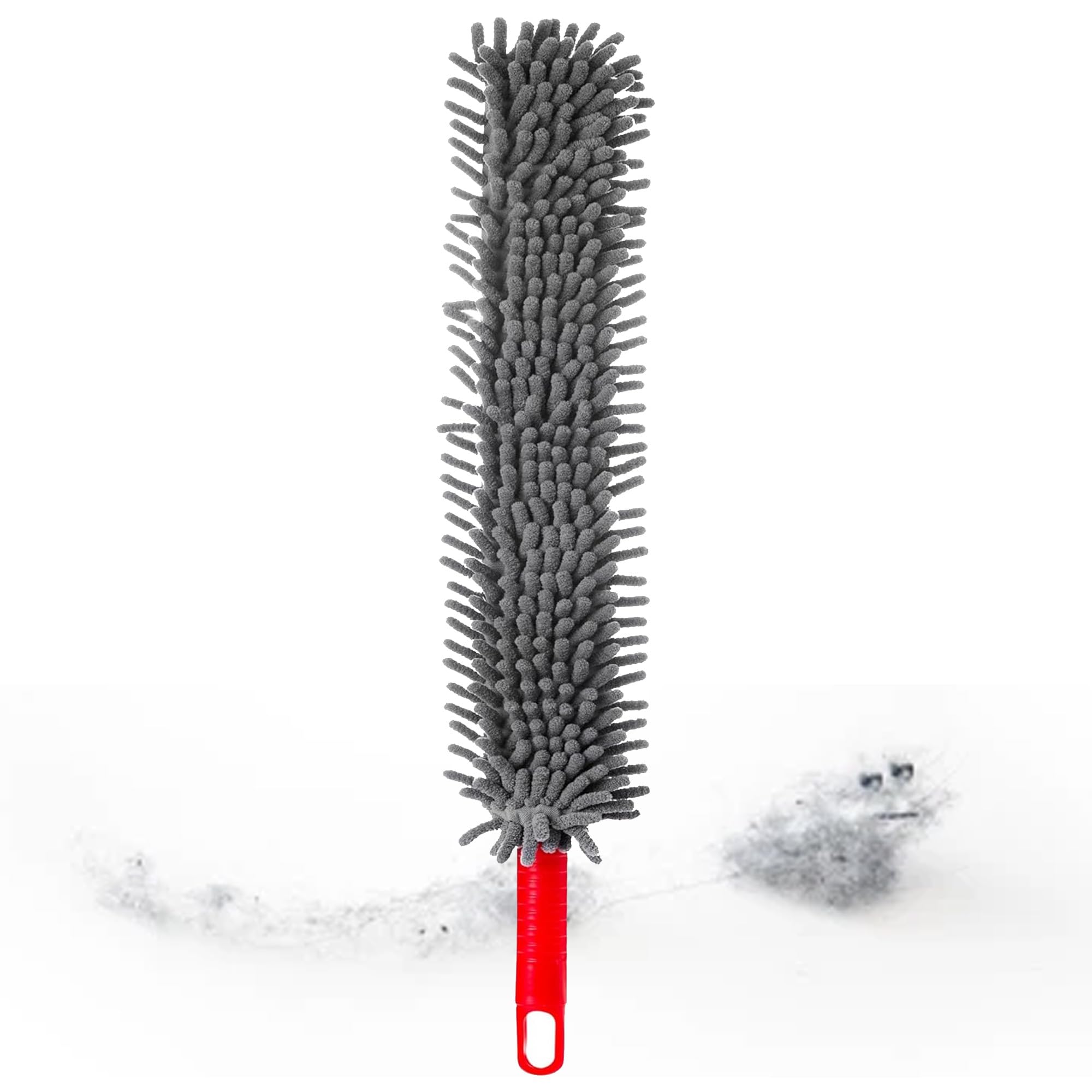 Star Supplies Grey Microfibre Flexible Noodle Bendable Hand Duster Ideal For Cleaning Dust In Hard To Reach Areas (1)