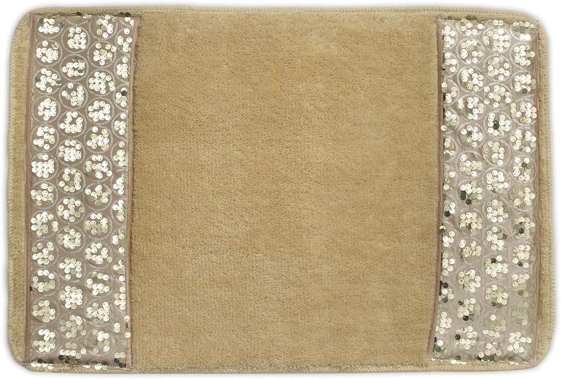 PowerSellerUSA Blush Bath Mat- Non-Slip, Extra Soft, Comfortable, Absorbent, Quick Dry, Machine-Washable Luxury Rug for Bathroom, Shower Room (32" W x 21" L, Blush)