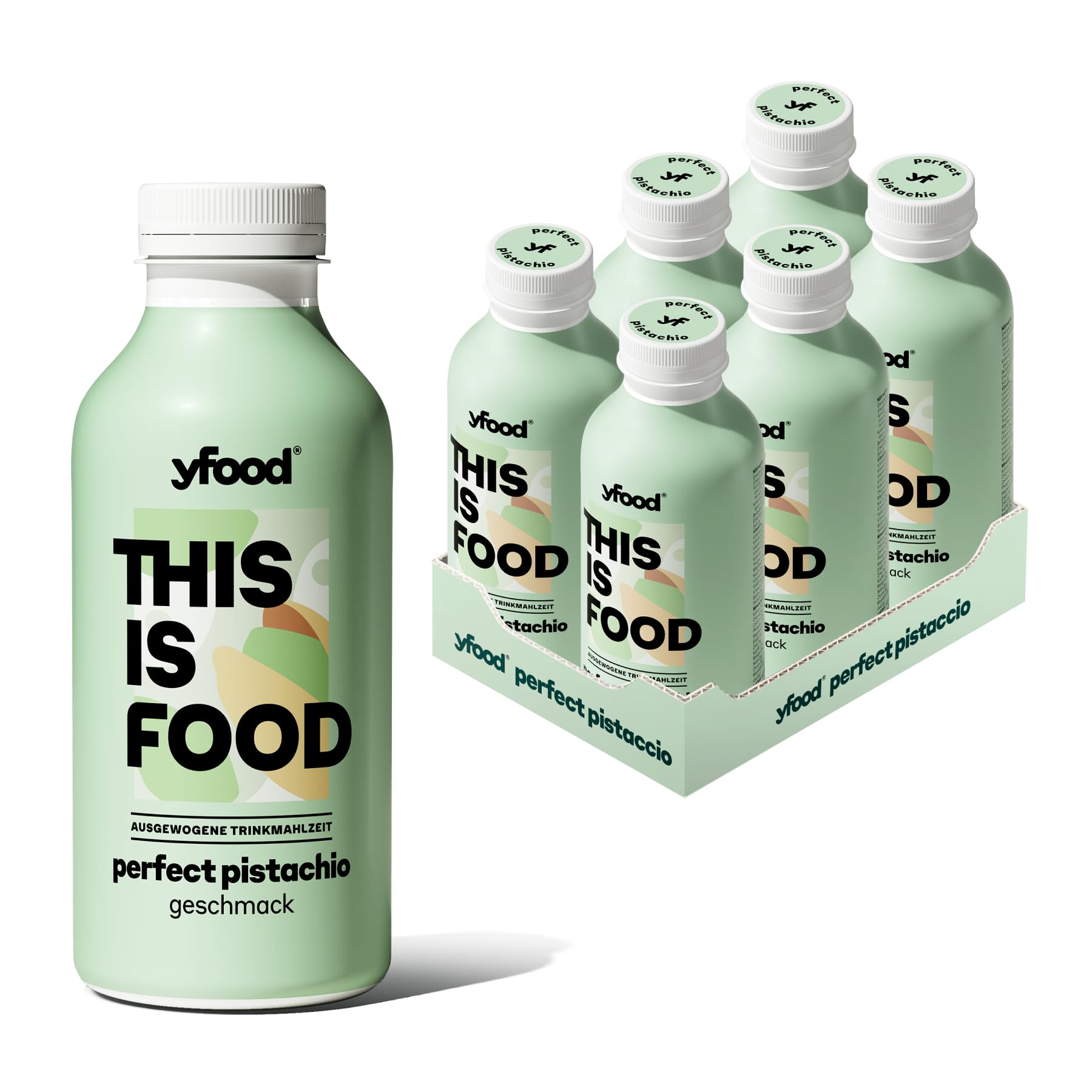 yfood Trinkmahlzeit Perfect Pistachio, 6 x 500 ml mit 30g Protein pro Drink