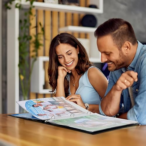 Miniatura 9 de MaxGear Paquete de 30 fundas de fotos para carpeta de 3 anillos de 8 x 10, 60 fotos, protectores de fotos de archivo, protector de hojas de fotos,