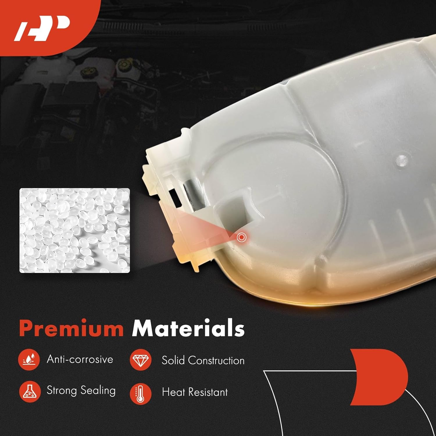 A-Premium Engine Coolant Overflow Recovery Reservoir Tank [with Sensor] Compatible with Mercedes-Benz B250 2013-2018, CLA250 / CLA45 AMG 2014-2018, GLA250 / GLA45 AMG 2015-2018, 2.0L - Front