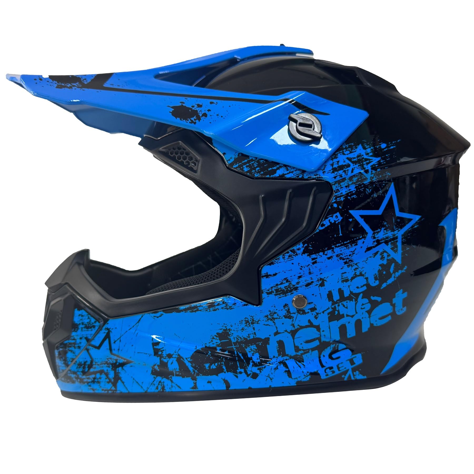 MtQcBdHy Kinder Cross Helm, Motocross Helm, ECE 22.06 Zertifizierung Motorradhelm, Jugend Motorrad Downhill Full Face ATV Helm, Cycling Helmet With 
