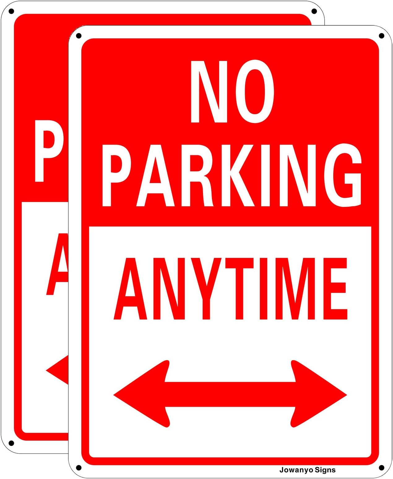Amazon.com: T&R No Parking Anytime Sign - 1 Pack - 14 x 10 Inches Rust