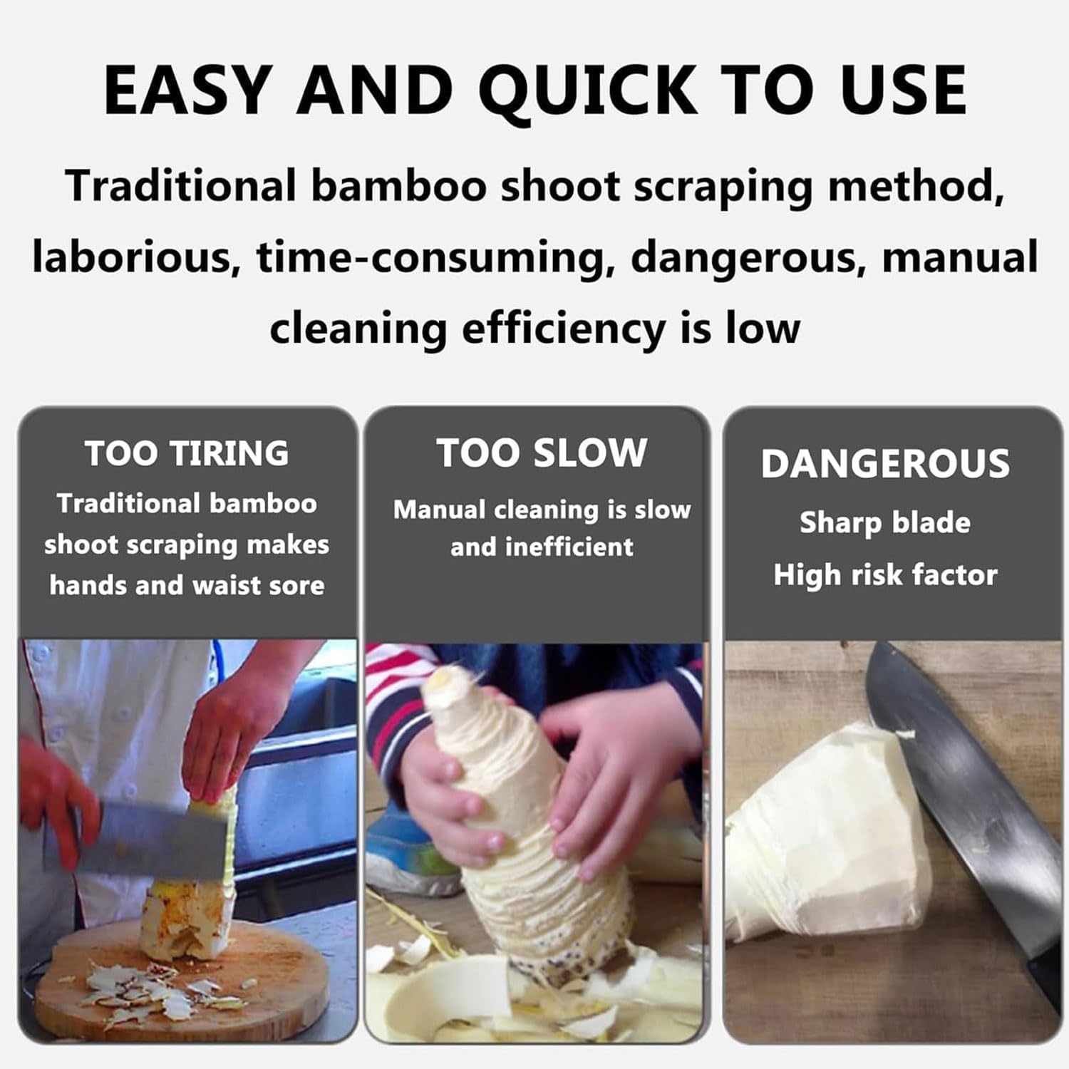 Generico Automatic Sugarcane Scraping Machine, 120W Electric Sugar Cane Peeler with Pure Copper Motor, High-Efficiency Fast Peeling for Coconut Pumpkin Winter Melon Taro Pineapple