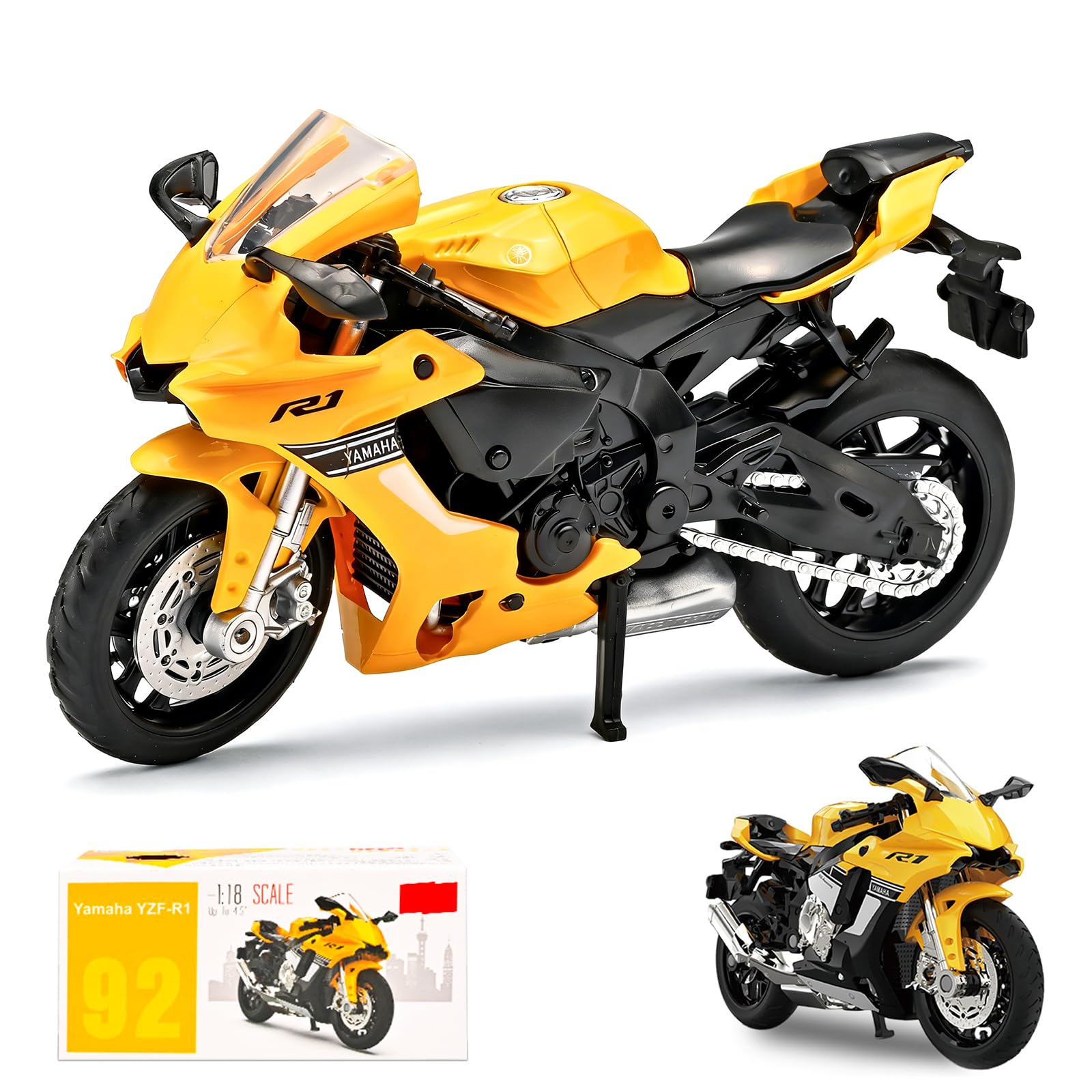 Moto Giocattolo, Motorcycle Model Innovative Simulation Motorcycle Model Simulazione Moto Giocattolo con Movimento, Ragazzi E Ragazze, Regalo Per Feste Di Compleanno