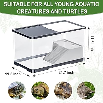 Turtle Enclosure Baby Starter Kit Aquarium,Reptile Tortoise