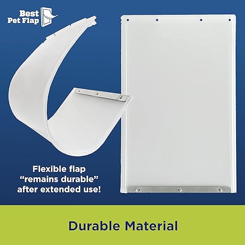 Miniatura 8 de Solapa de repuesto XL para puerta de perro compatible con Ideal Pet Products Designer Series DSPRFXL RFXLN. Mide 10.5 x 15 pulgadas más duradera,