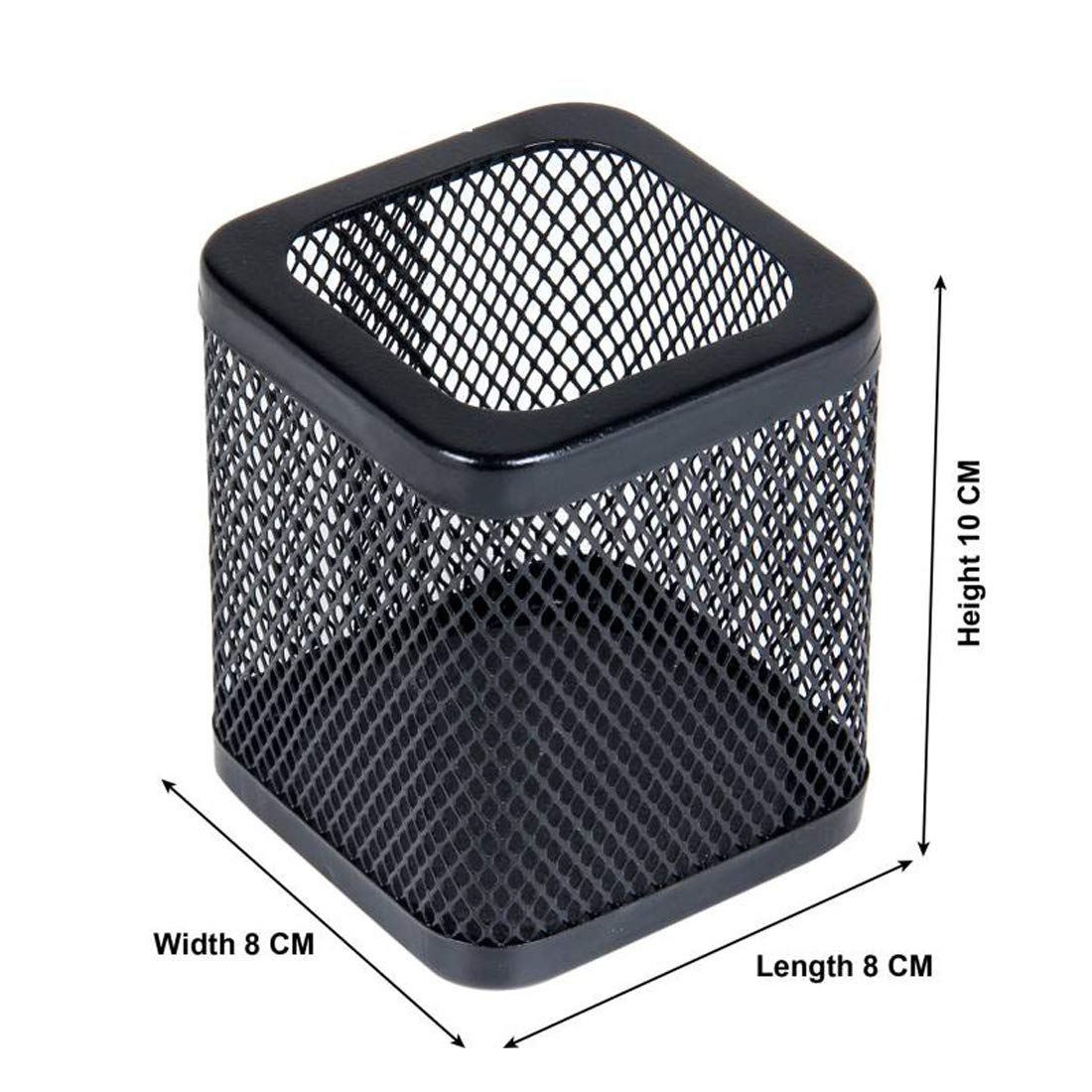 Panku Standard Mesh Iron Pen Stand,Pencil Stand,Pen Holders,Pencil Holder for Office Table/Study Table/Office Desk/Office Stationery/Study Material Black Pack of 3 1