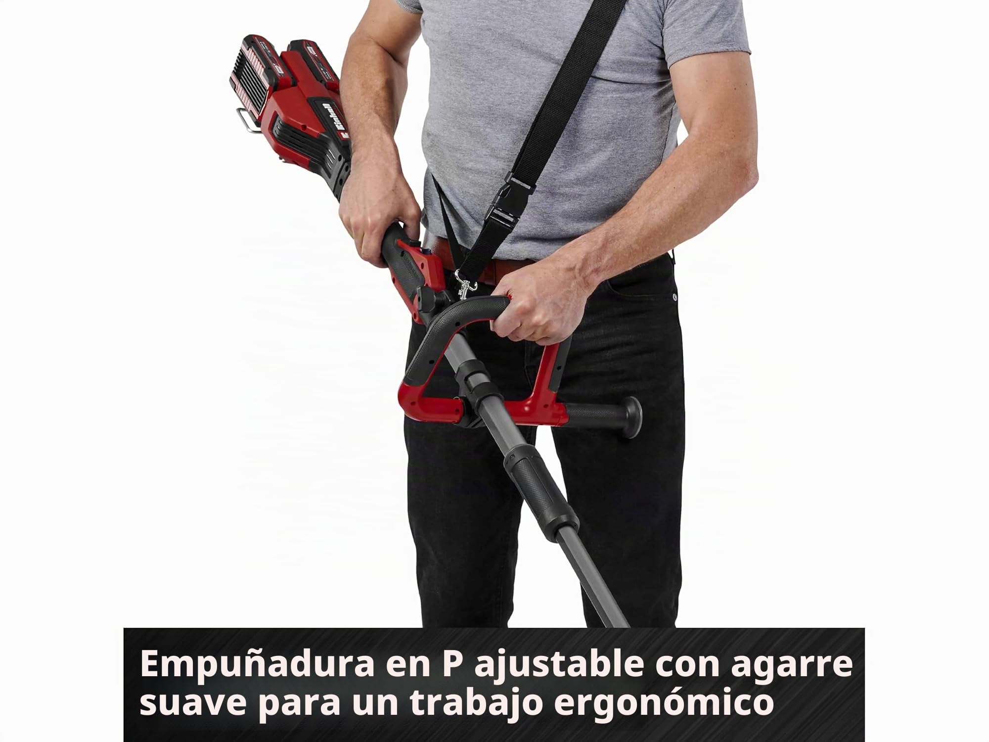 Einhell Professional - Desbrozadora inalámbrica GP-BC 36/430 Li P BL-Solo Power X-Change (36 V, Motor sin carbón, Ancho de Corte 43 cm, Mango en P, Bobina Doble Hilo, Hoja de 3 Dientes, sin batería)