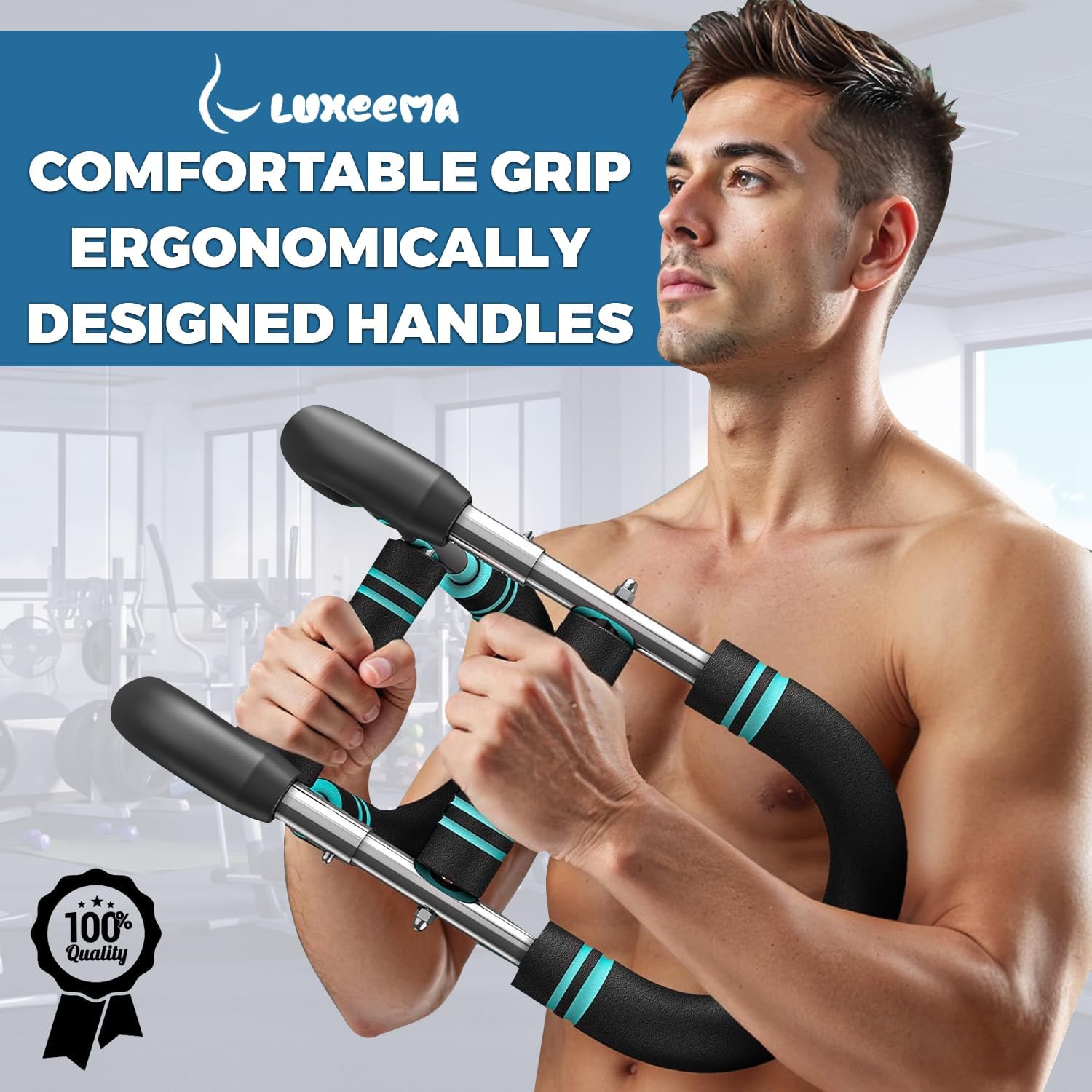 Twister Arm Trainer 40-100 lb, Adjustable Chest Workout Equipment Exerciser for Men, Portable Arm & Chest Twister Trainer for Women, Strength Training Fitness Equipment for Upper Body Muscle - Image 7