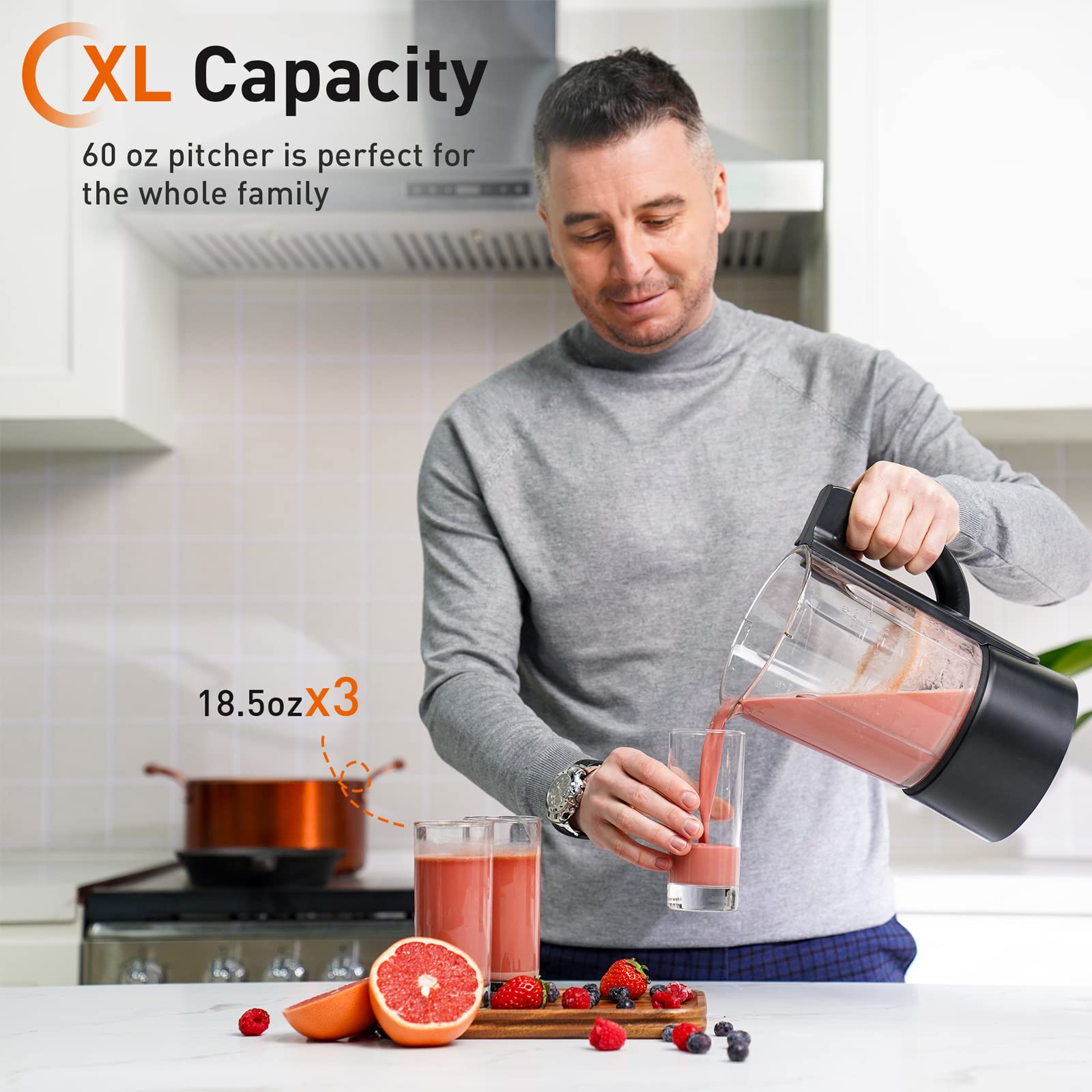 JOYOUNG Blender 28,000RPM Blenders for Kitchen with LED Touchscreen