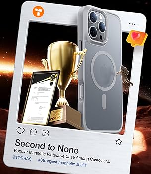 TORRAS Capa magnética à prova de choque para iPhone 16 Pro Max