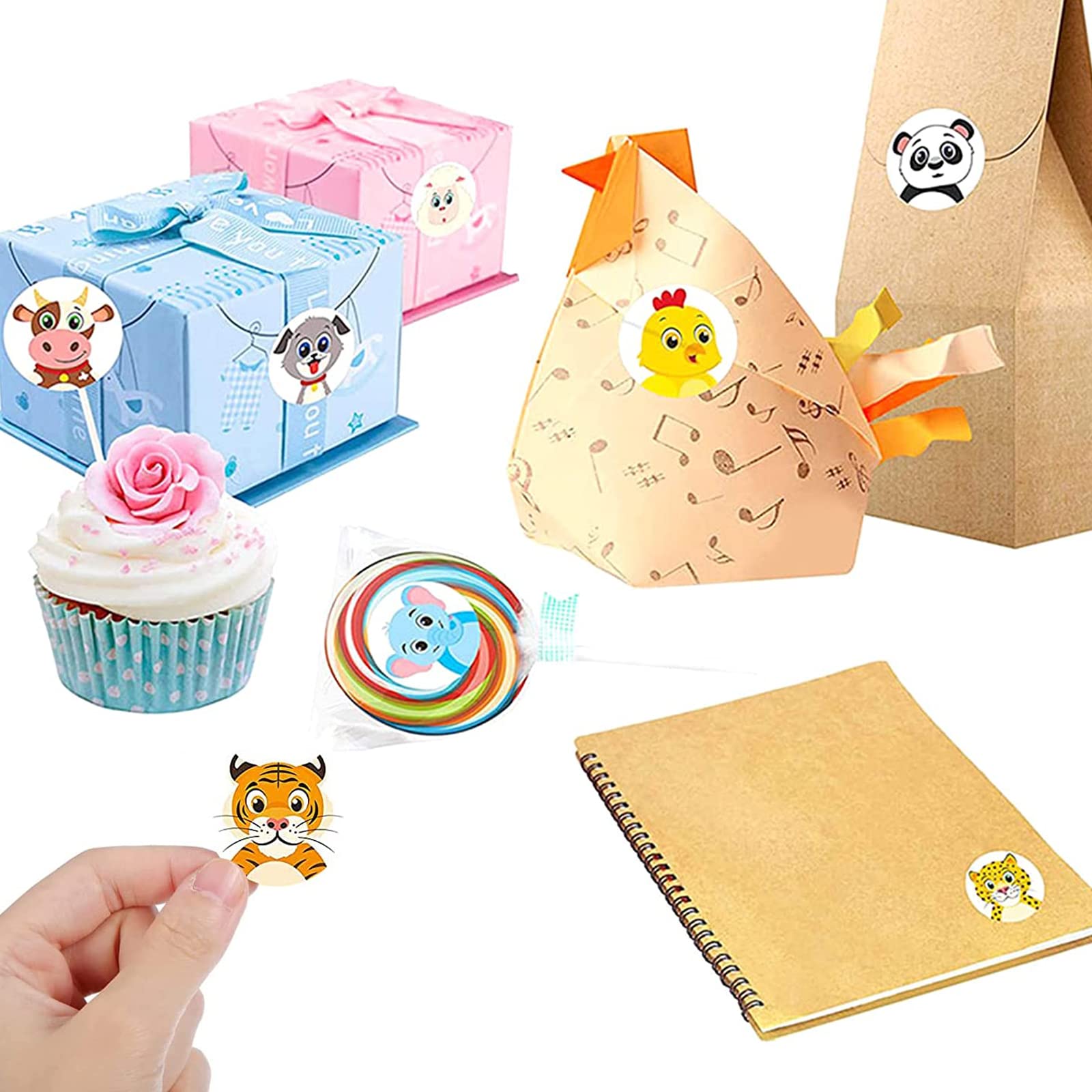 MoK 2 Rolls of Animal Stickers, Reward Stickers for Children Teacher Motivation Stickers, for Schools Classroom, Children's Gifts - Image 4
