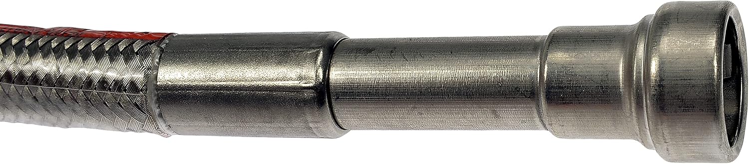 Dorman 819-845 Front Flexible Stainless Steel Braided Fuel Line Compatible with Select Chevrolet/GMC Models (OE FIX)
