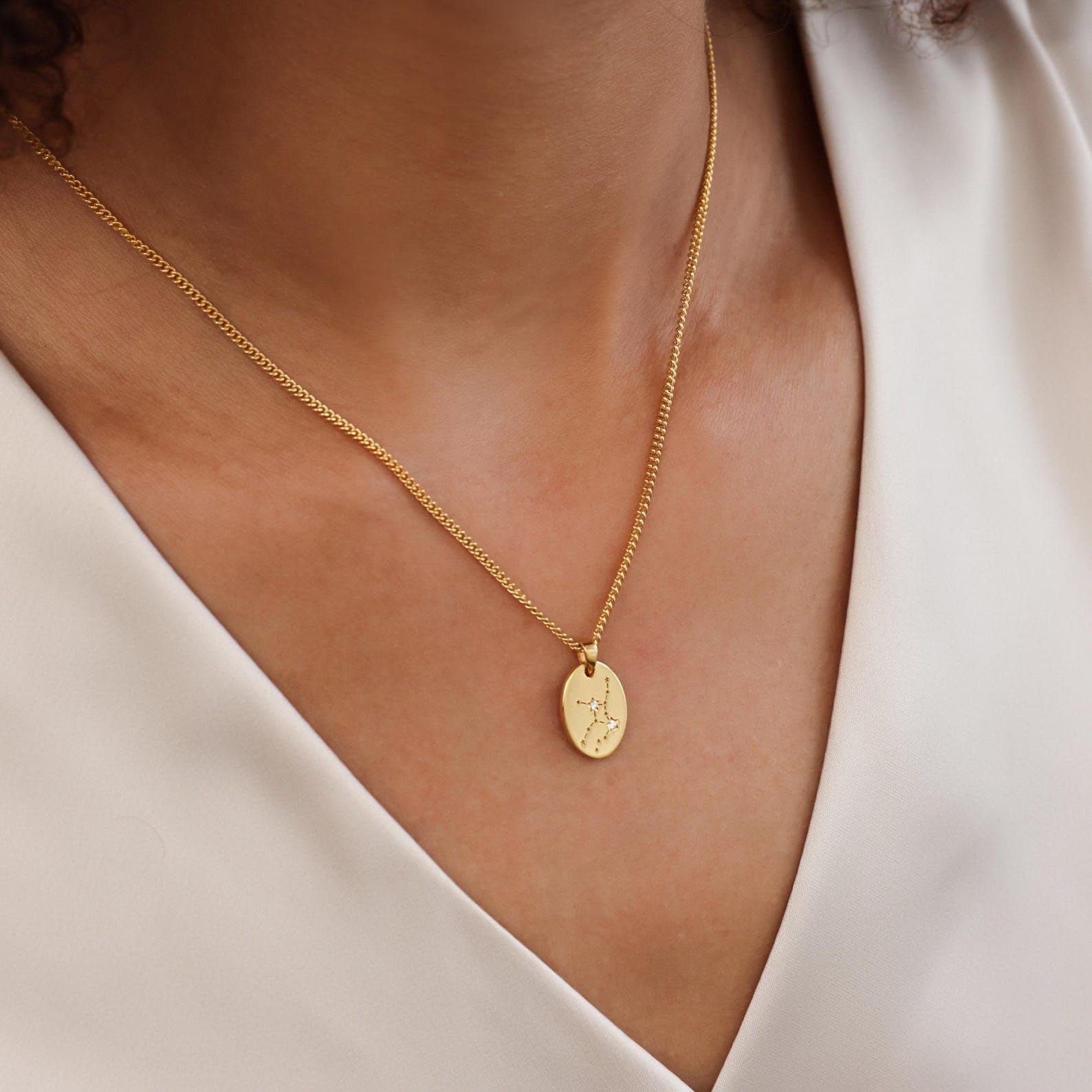 925 personalizzato zodiaco pendente Collane stella segno ciondolo Compleanno fatto a mano anniversario Collana di costellazione personalizzata argento sterling