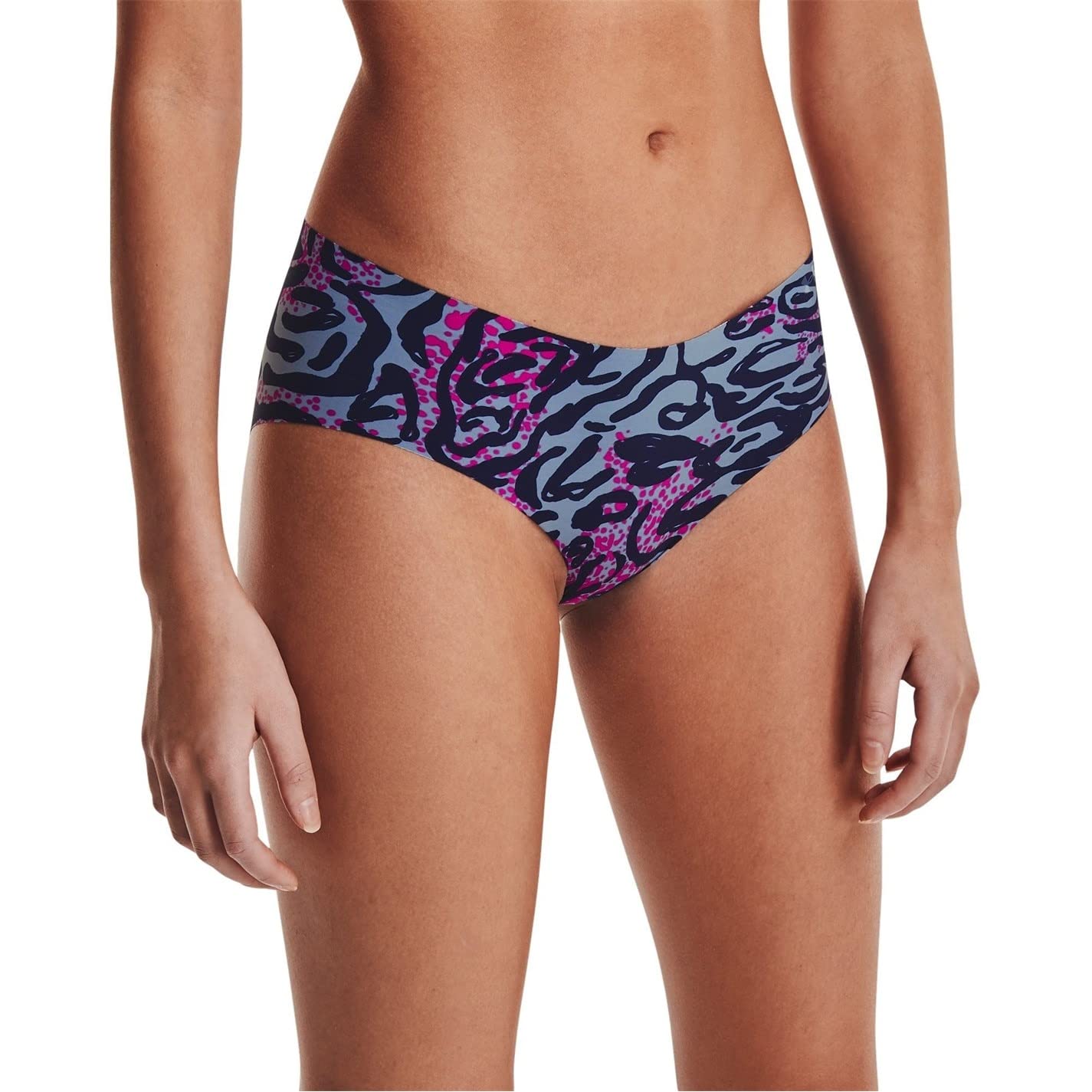 Under Armour Women's Deprecated-3-pack Pure Stretch No Show Hipster Underwear, All-day Comfort Fit &amp; Ultra-soft