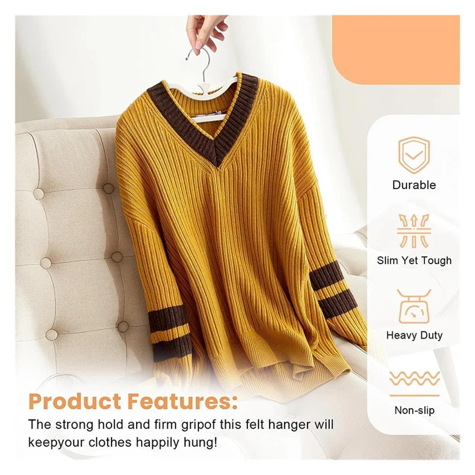 5/10 szt. Pionowe wieszaki oszczędzające miejsce Gładki wieszak z obrotowymi haczykami do regału z krótką szyją(10pcs)