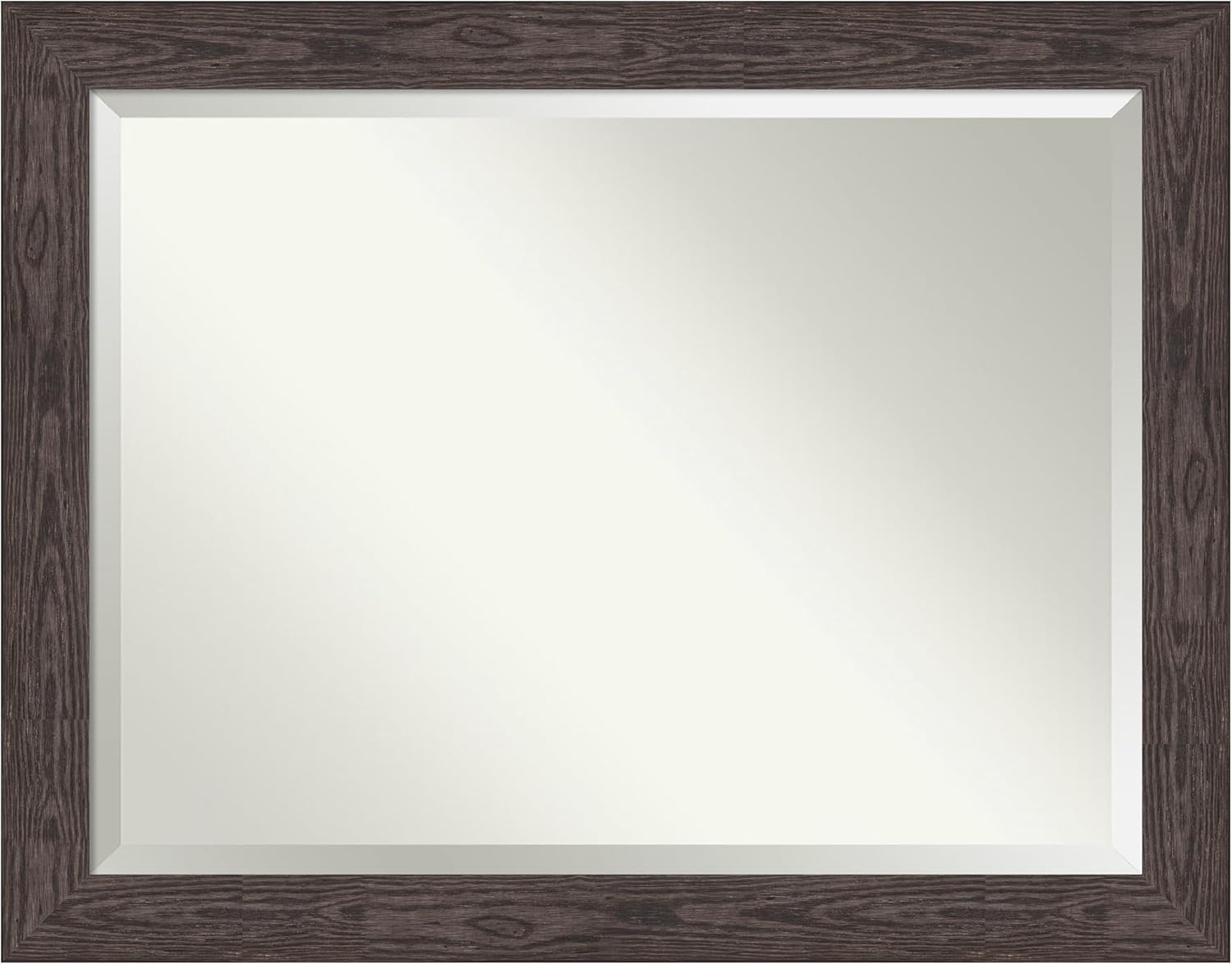 Amanti Art Bathroom Mirror for Over Sink, Vanity Mirror, Wood Frame, Hangs Horizonally and Vertically, Bathroom Wall Decor, Beveled Edge
