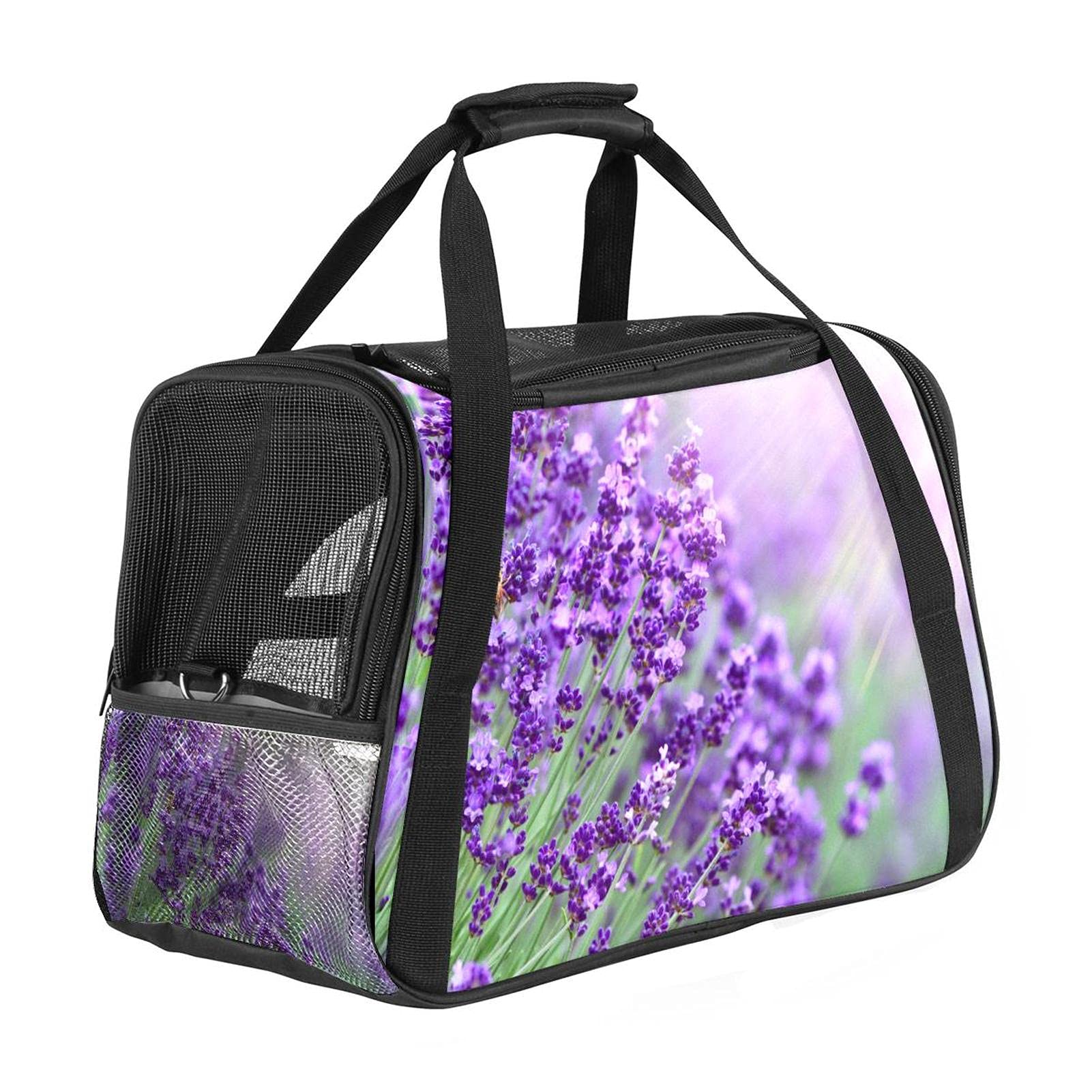 Sac de transport portable pour animal domestique avec face douce respirante