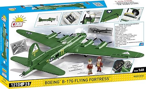 Miniatura 4 de COBI Colección histórica avión Boeing™ B-17G Flying Fortress™ de la Segunda Guerra Mundial, verde militar