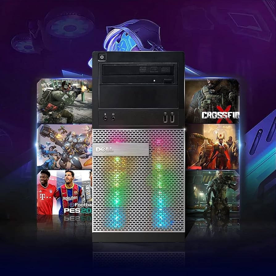 Dell RGB Gaming Desktop, NVIDIA GTX 1050 Ti, High-Performance.