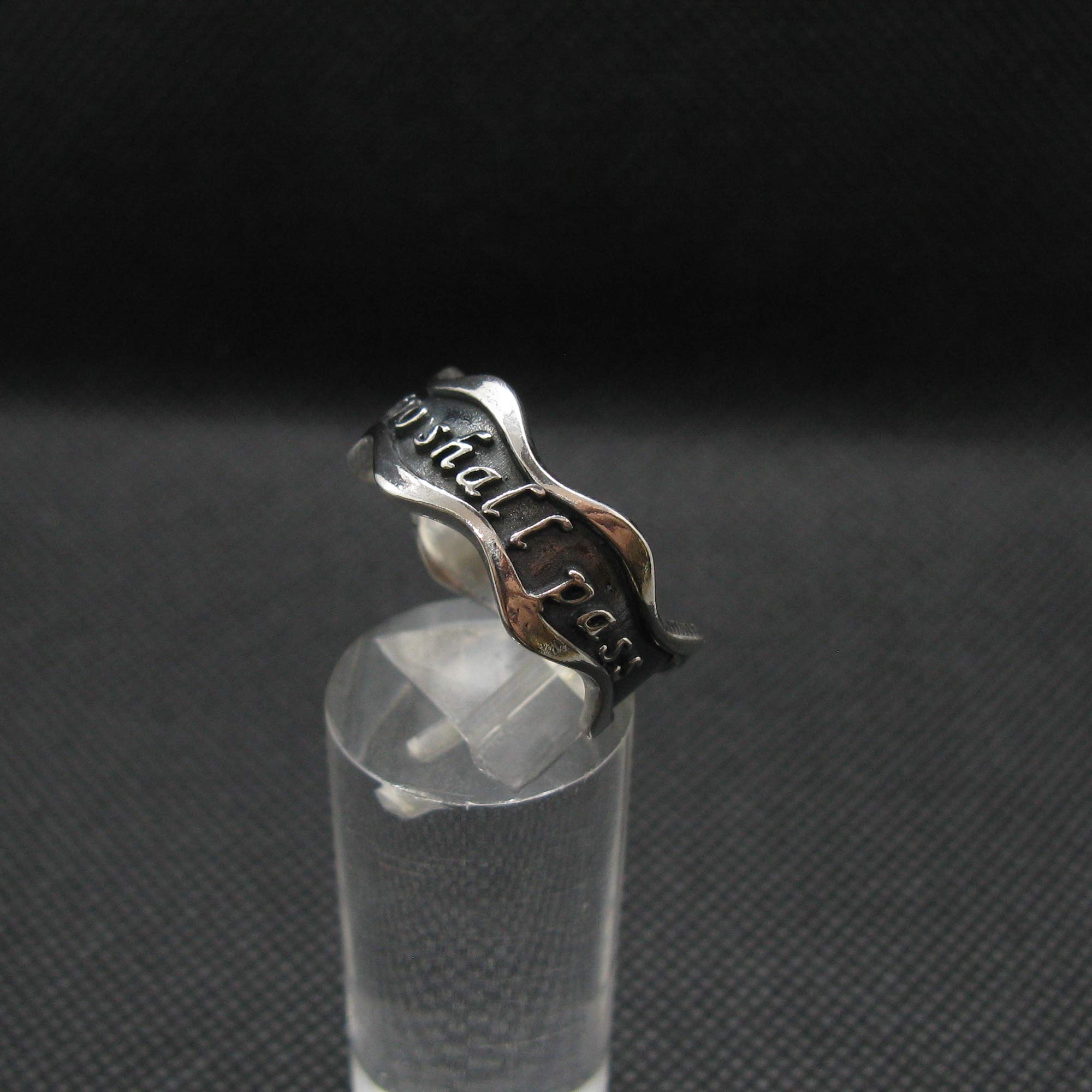 Sterling Silber Ring Wellenband Solide 925 This Too Shall Pass R002085 EMPRESS