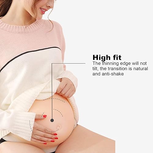 Miniatura 4 de Vientre falso de embarazo, silicona artificial flexible para adultos, vientre falso para embarazadas, vientre falso para embarazo, abdomen falso,