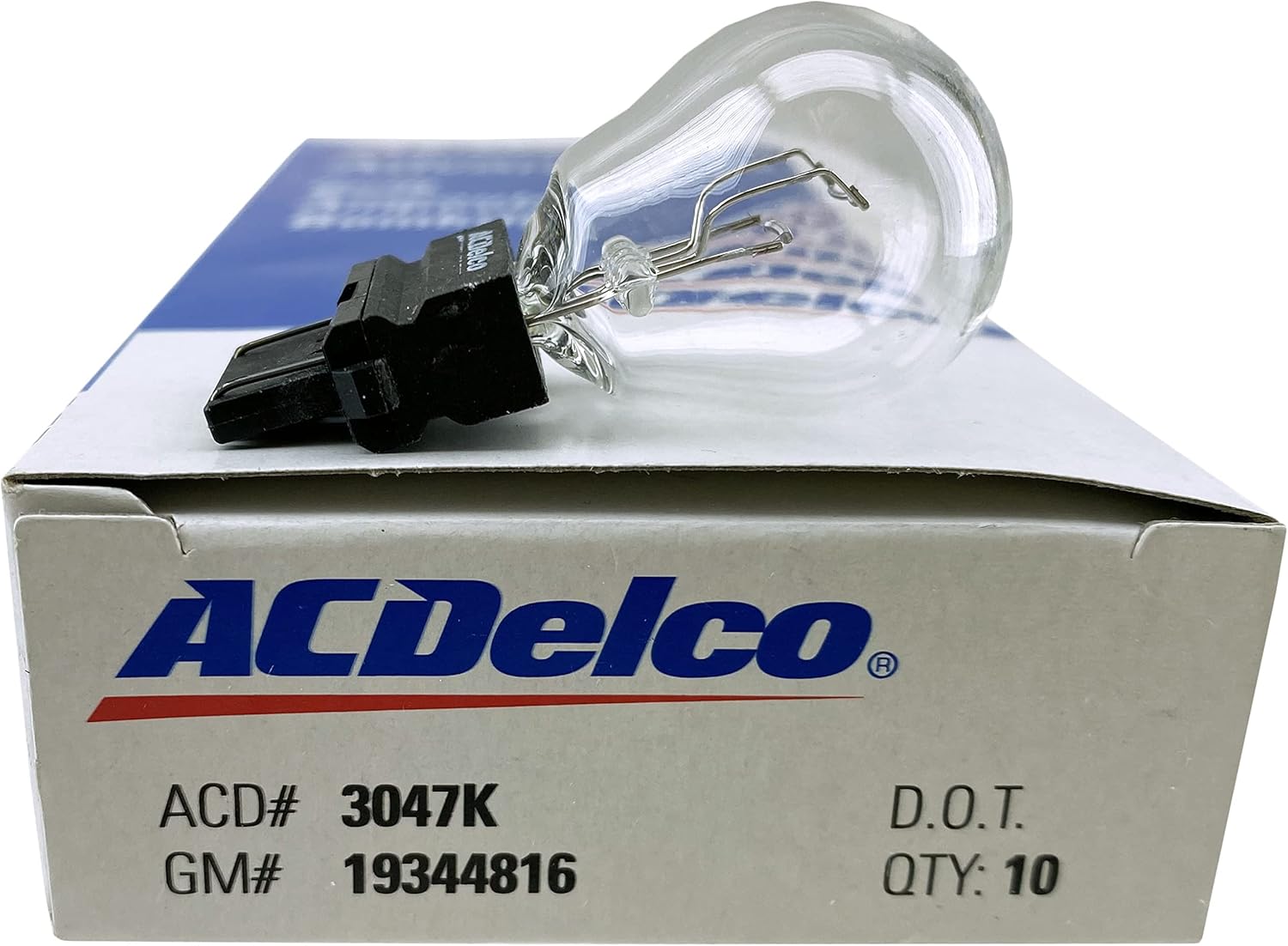 Replacement For ACDelco 3047K, Plastic Base Automotive Light Bulb (10 Pack)
