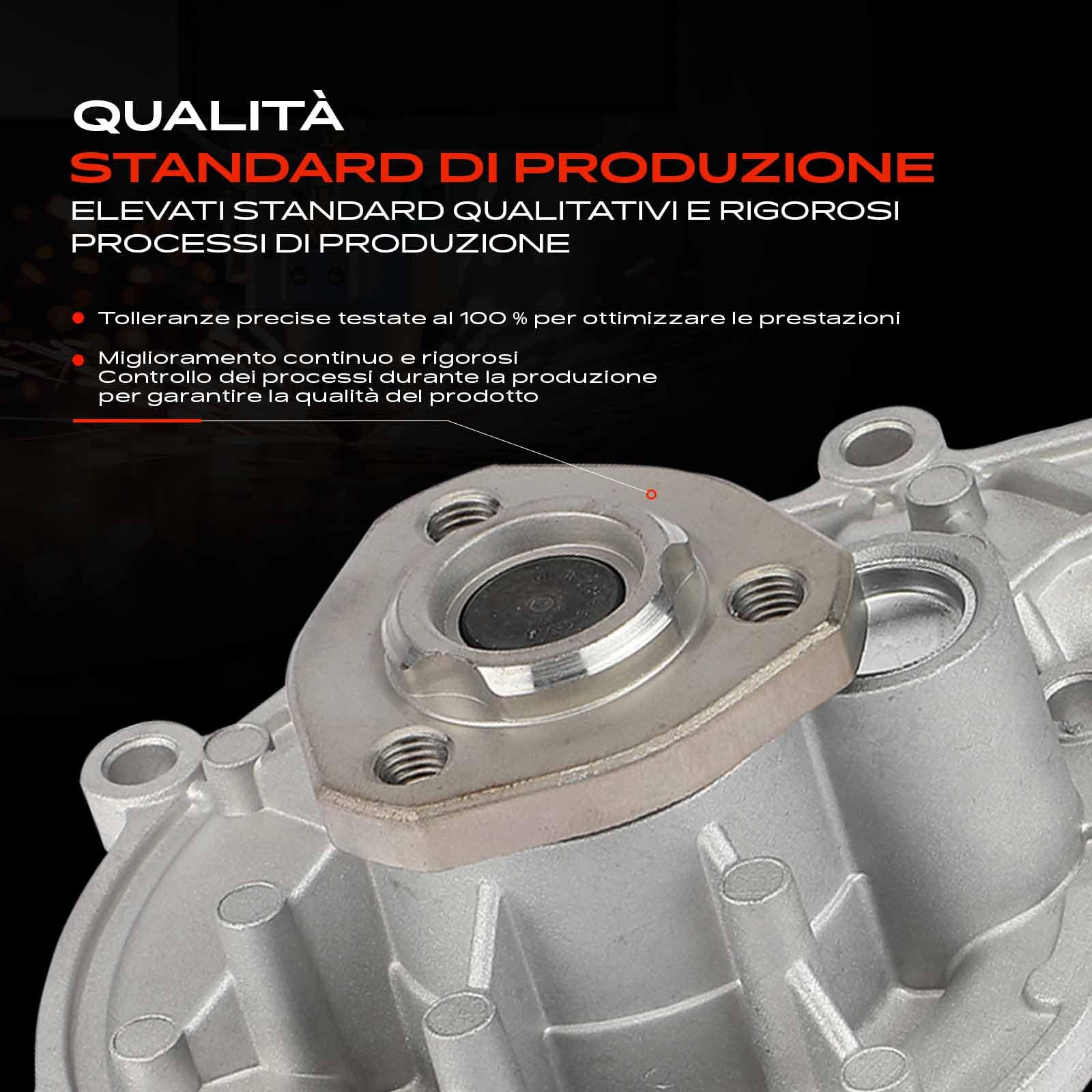Frankberg Pompa dell'acqua pompa di circolazione dell'acqua 059121005T | Compatibile con: C.a.y.e.n.n.e 92A, A5 Sportback 8TA, A6 Allroad 4GH 4GJ, Q7 4LB, A4 Avant 8W5 8WD, A5 Cabriolet 8F7