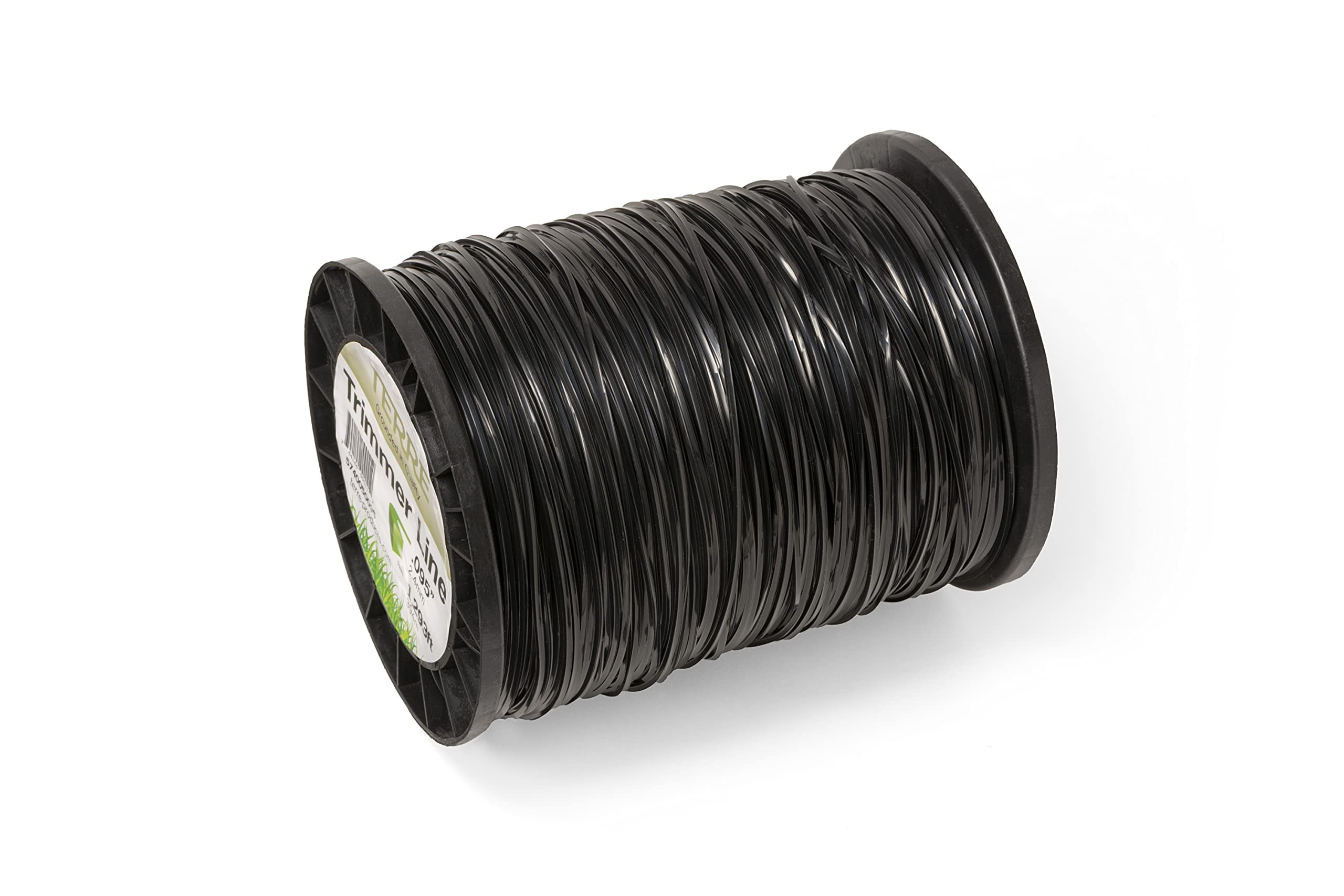 Terre Products - Commercial Grade 095 Trimmer Line Square, 5 lb. Quality Weed Wacker String, Spool Length 1293 ft. or 394m, Weed Eater String Trimmer Line .095 in. or 2.4mm