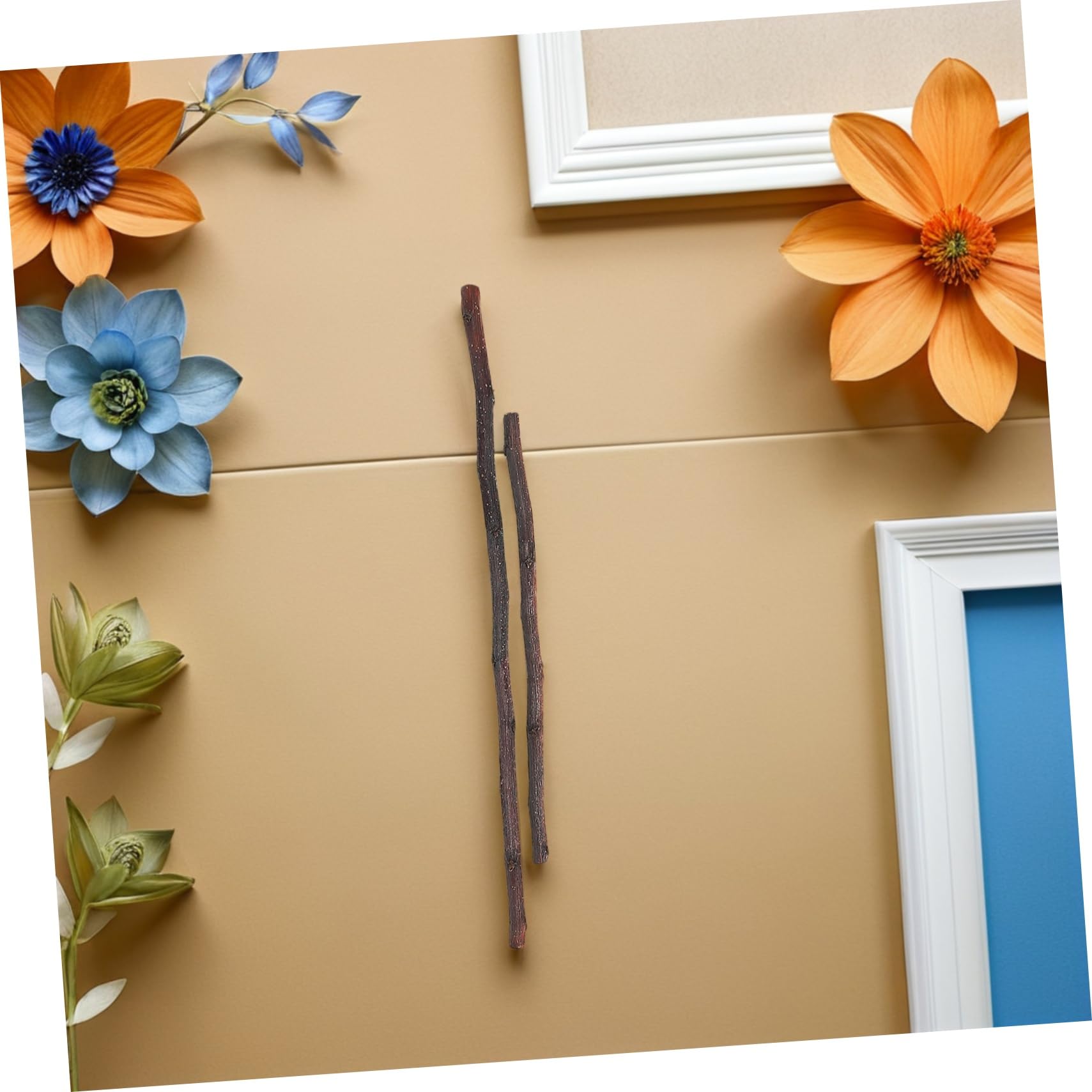 SEWACC 60pièces Bâtons Artisanat Naturel Brindilles Séchées Pour Décoration Intérieure Accessoire Photo Projet Créatif Centre De Table De Ferme