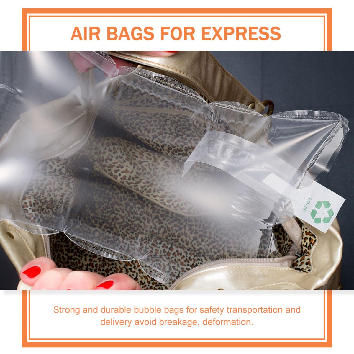 Bolsa Inflable de Aire para Embalaje 25x40 cm, 50 Unidades, Cojín Anticolisión para Protección de Paquetes
