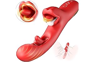 Premium Vibrators for Women: Exquisite Tongue Dildo with 7 Vibrations, 7 Licking...