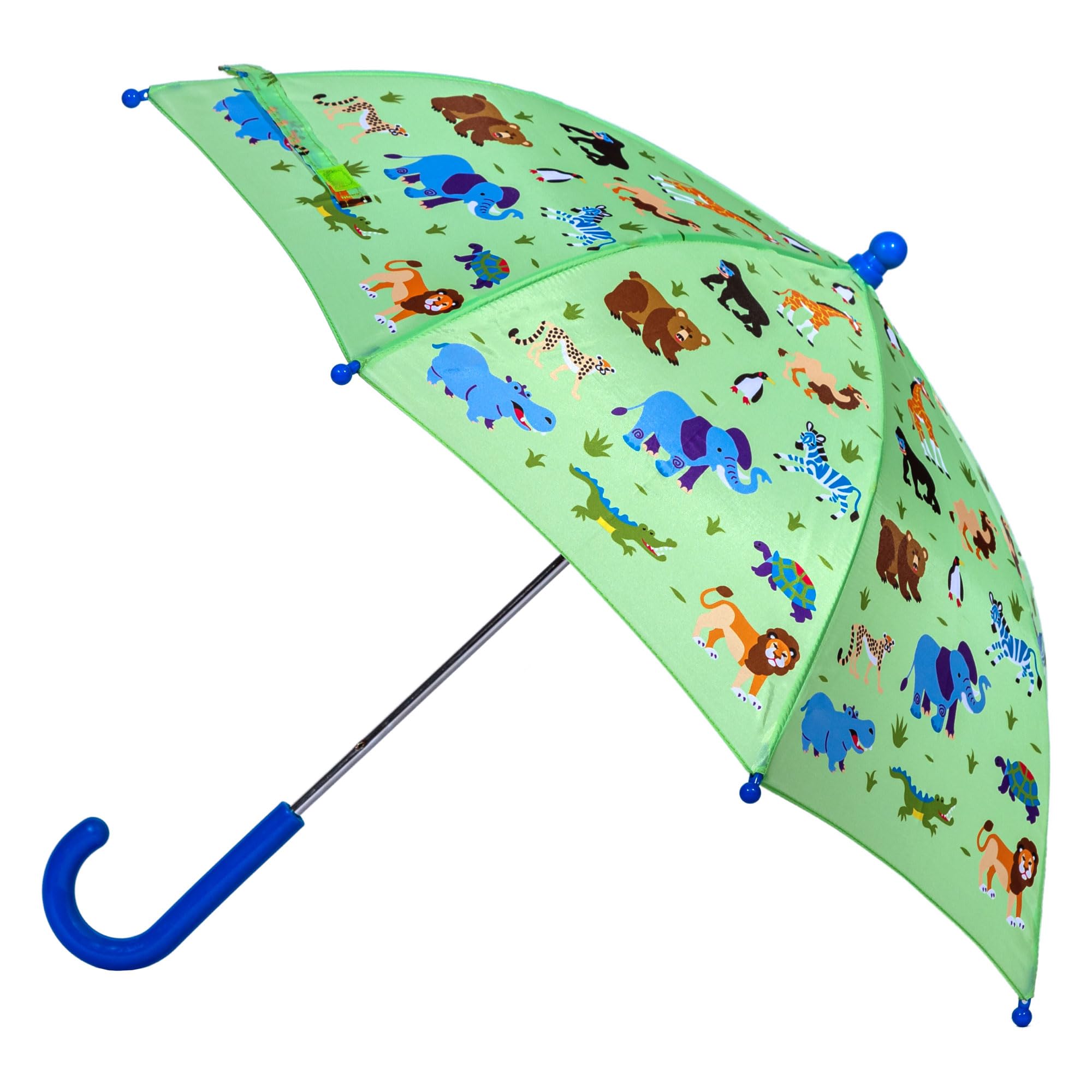 Wildkin Kids Umbrella – Rainproof Canopy, Curved Handle, Easy Hanging Design