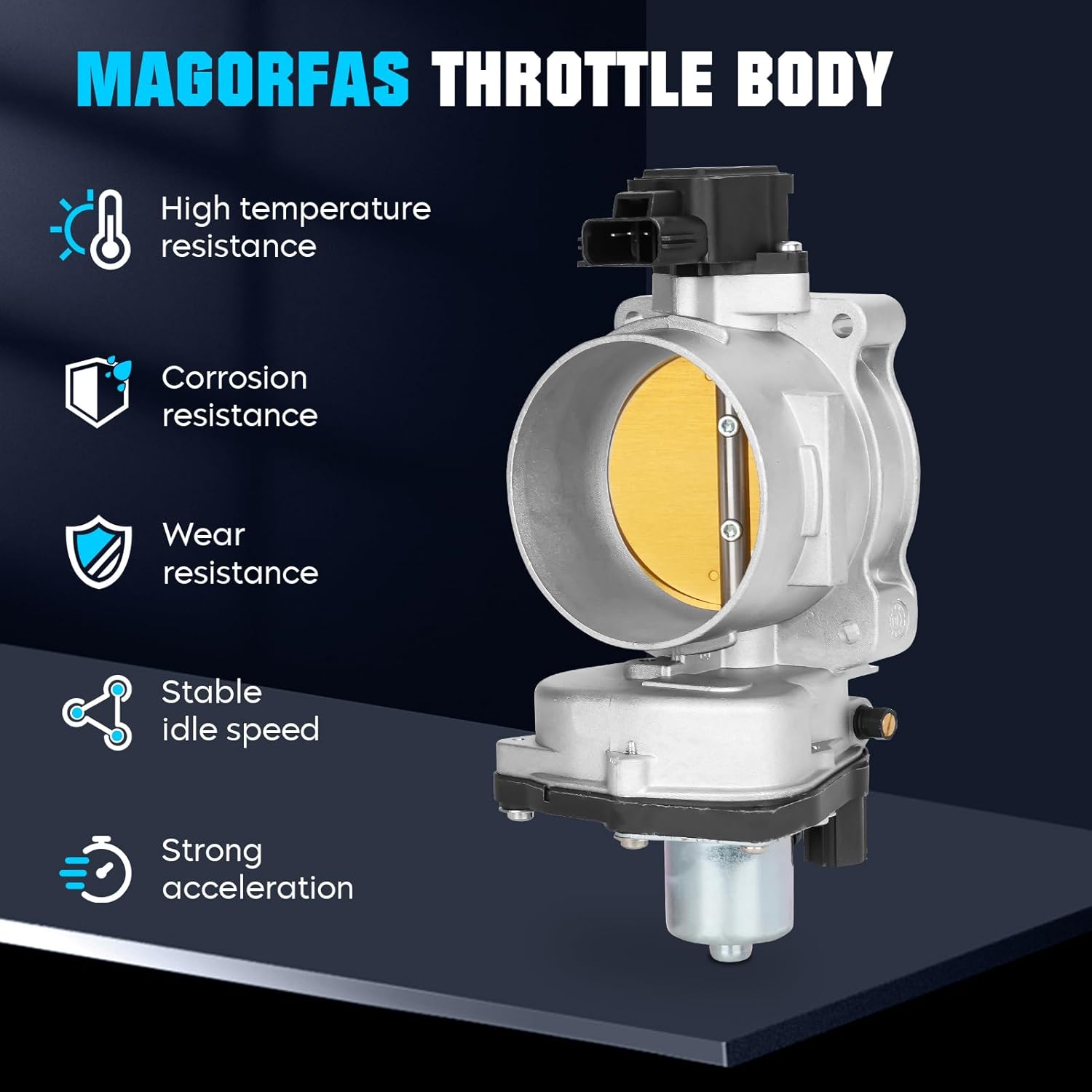 Electronic Throttle Body Compatible with Ford Expedition V8 5.4L 2005-2014, for F-150 2004-2010, for F-250 F-350 Super Duty 05-10, fits for Lincoln Mark LT 2006-2008, for Navigator 05-14, for S20001