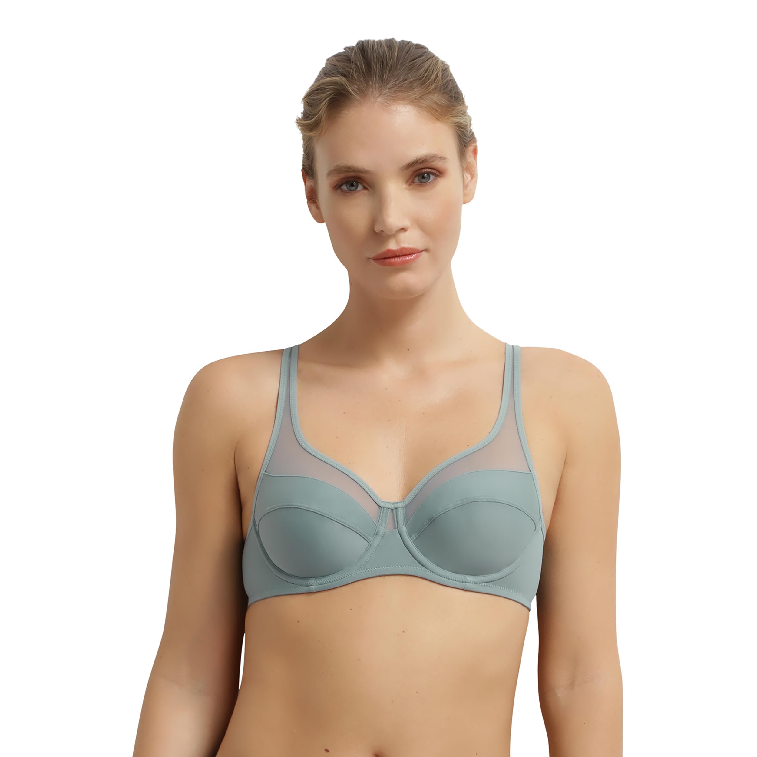 DIM Femme - Soutien-Gorge Generous Classic x1 | Maintien Parfait pour Poitrines Généreuses | Microfibre Épaisse et Stretch | Dos en U et BretelLes Larges | Look Moderne et Confort Absolu